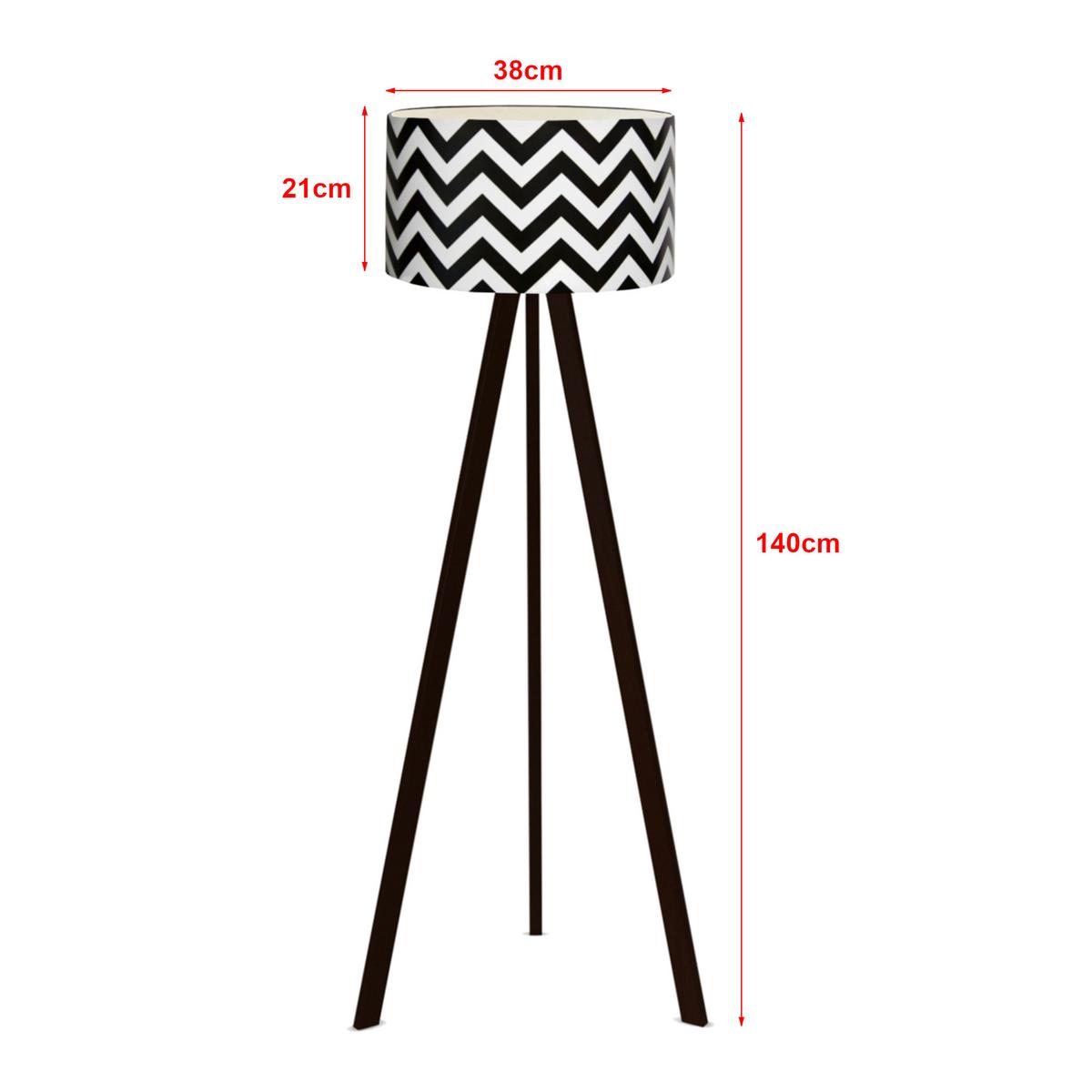 STEHLEUCHTE Newport - Weiß Hochglanz, Holzwerkstoff (38/38/140cm) - lux.pro