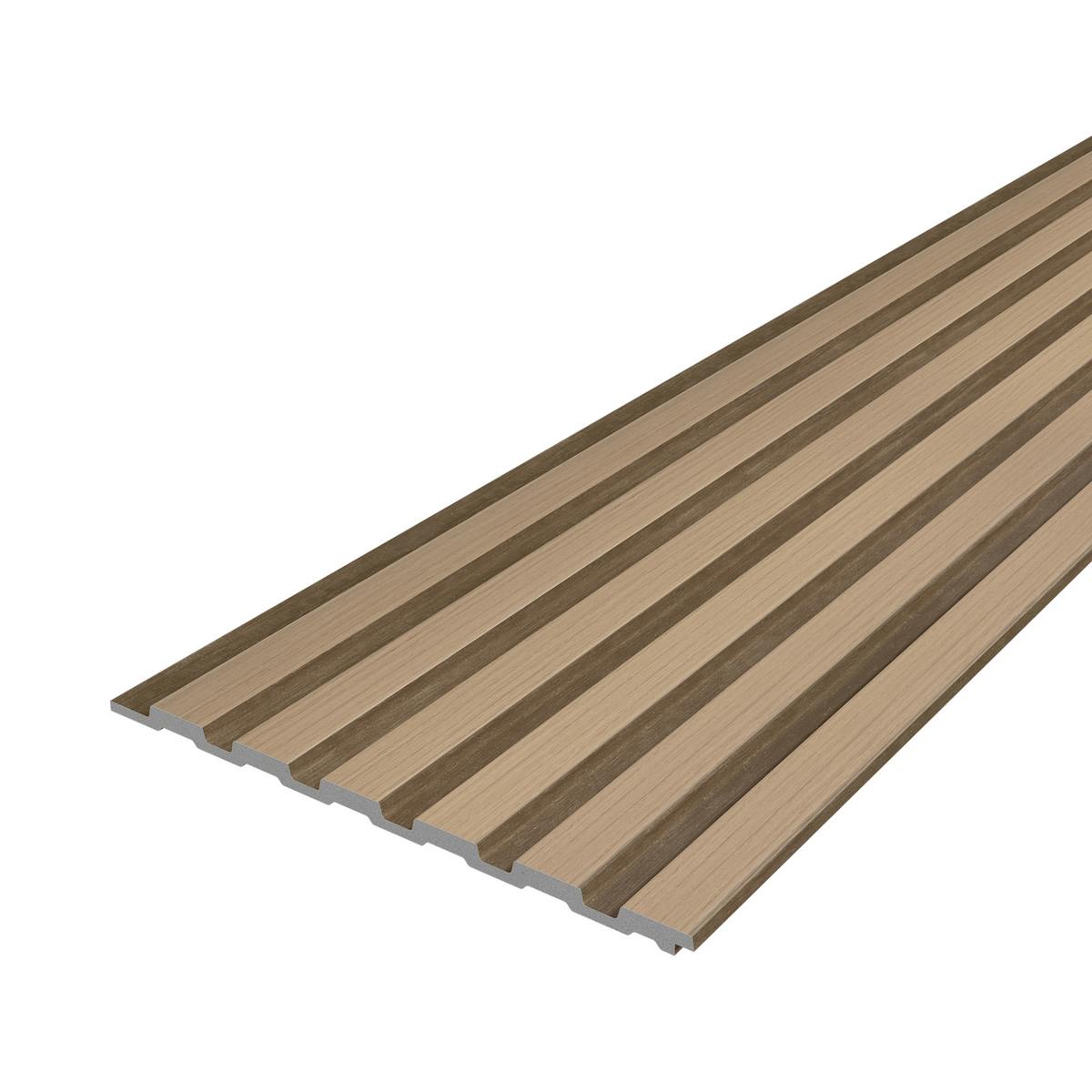 WANDPANEEL-SET 5 TLG. Borger - Eichefarben, Kunststoff (30/195/1.2cm) - NEU.HOLZ