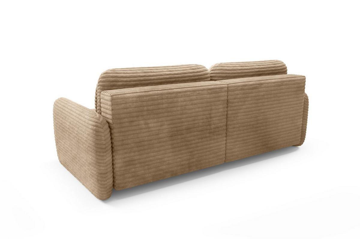 ECKSOFA Simone Mit Schlaffunktion - Hellbraun, Holzwerkstoff/Textil (240/165cm) - Fun Möbel