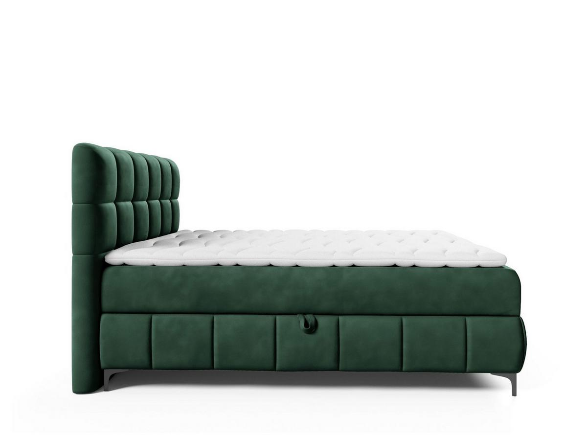 BOXBETT Sophie In Salvador - Dunkelgrün, Holzwerkstoff/Textil (200/200cm) - Fun Möbel