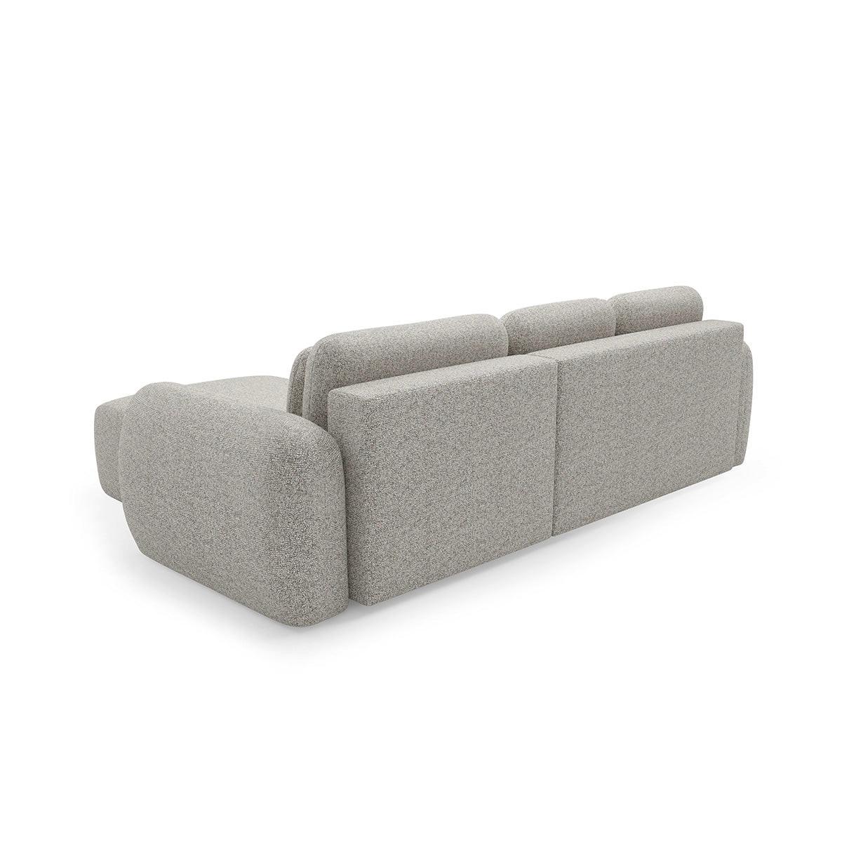 ECKSOFA Carmela 3 Sitzplätze Hellgrau - Grau, Holz (304/190cm) - Petits-meubles