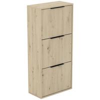 SCHUHSCHRANK Muno mit 3 Türen, eiche Artisan - Eiche Artisan, Holzwerkstoff (60/130/30cm) - Beautysofa