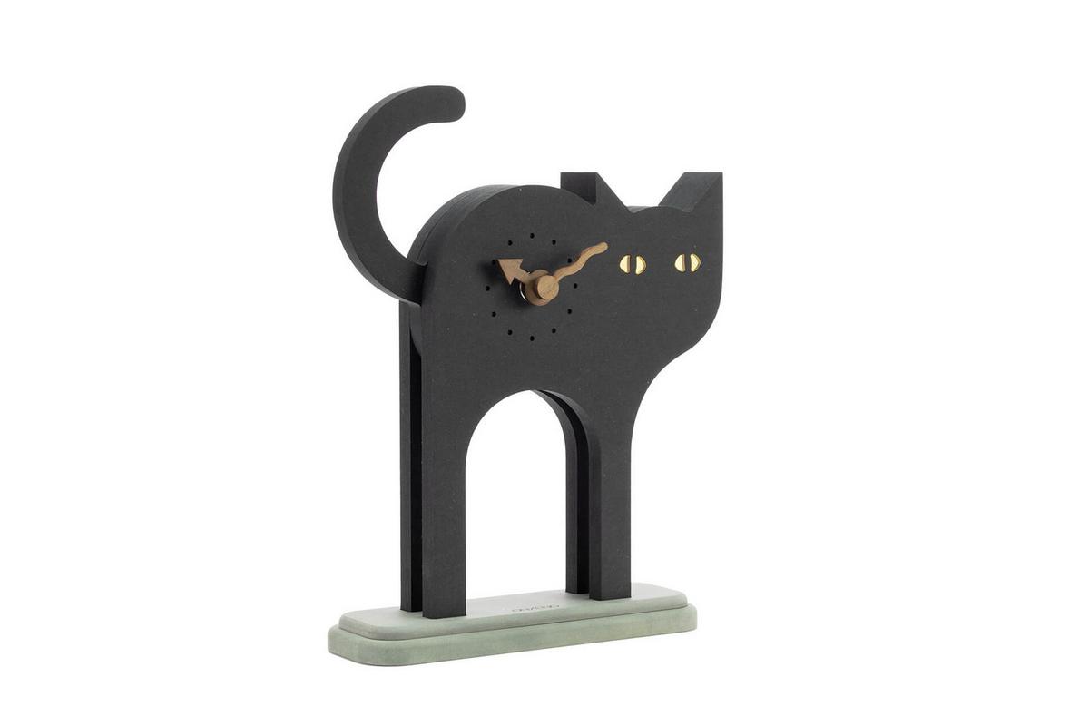 WANDUHR Design Schwarz 17/22 cm - Schwarz, Holzwerkstoff (17/22/1cm) - ONZENO