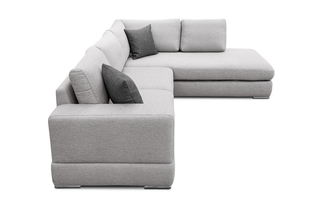ECKSOFA OTTO 5-Sitzer, hellgrau - Hellgrau, Holzwerkstoff/Textil (279/219cm) - Wozimo