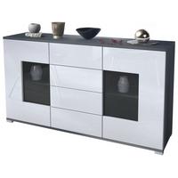 SIDEBOARD Grömitz Weiß Hochglanz - Weiß Hochglanz, Holzwerkstoff (138.5/75.5/35cm) - Vladon