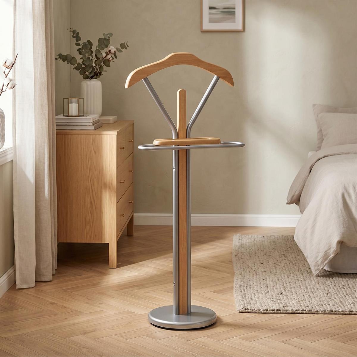 HERRENDIENER FABIO buchefarben - Buchefarben, Metall (45/108/30cm) - IDIMEX