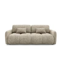SOFA 3 Sitzplätze Beige meliert - Beige, Holz (236/95/121cm) - Petits-meubles