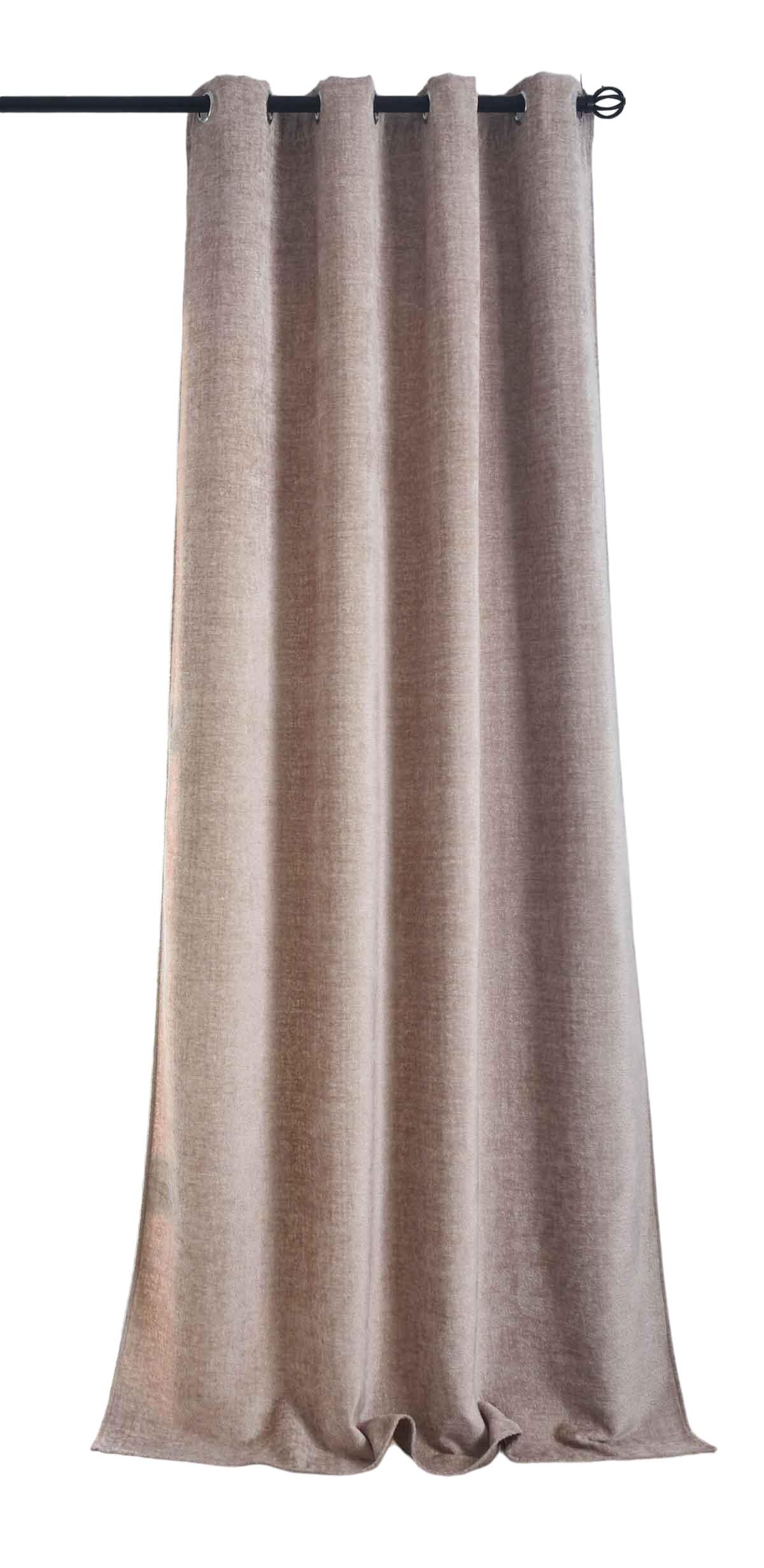 VORHANG NÜRNBERG HxB 245x135 cm Beige - Beige, Textil (135/245/245cm) - Gardinenbox