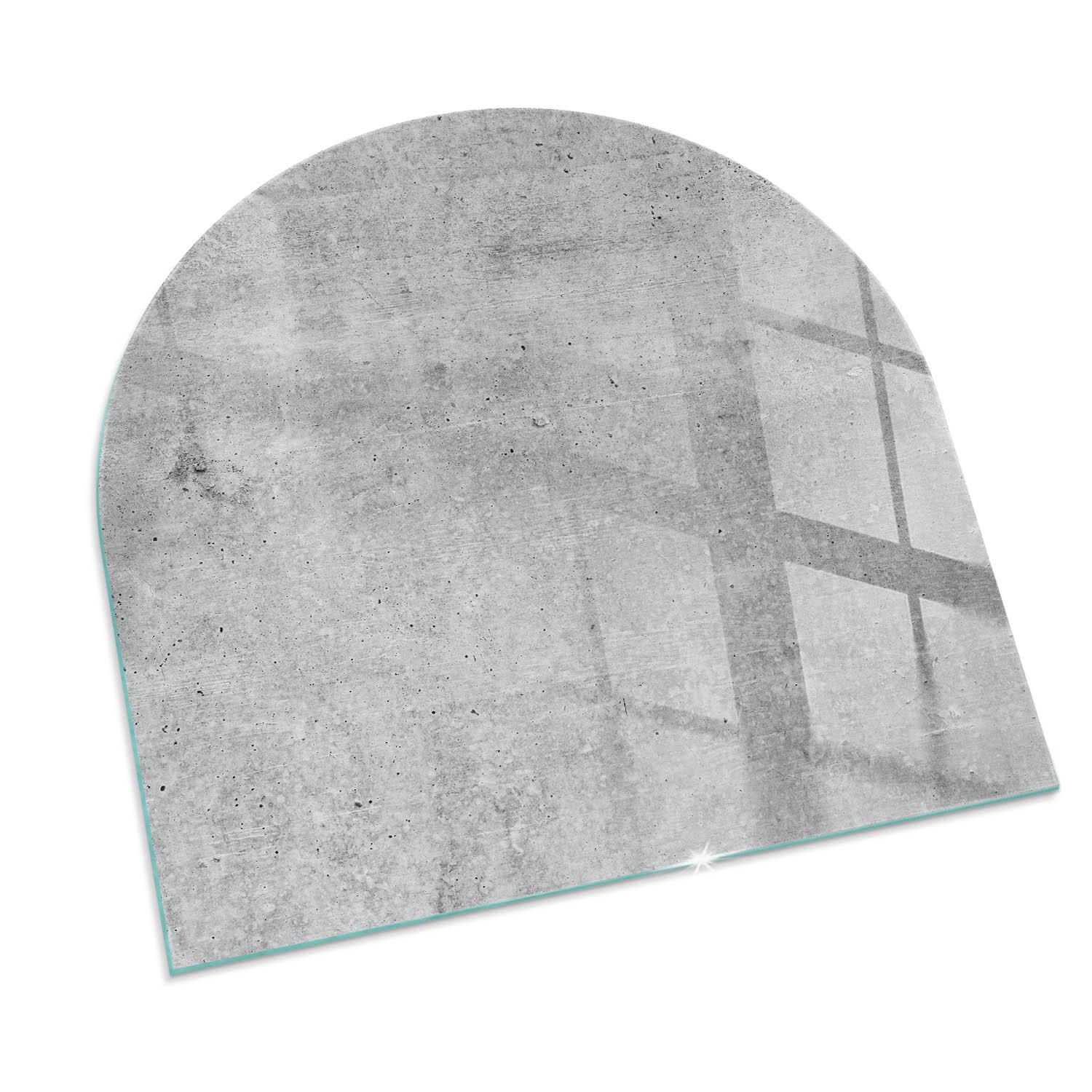 GLASPLATTE für Kamin 100x100 cm - Grau, Glas (100/100/0.4cm) - TULUP