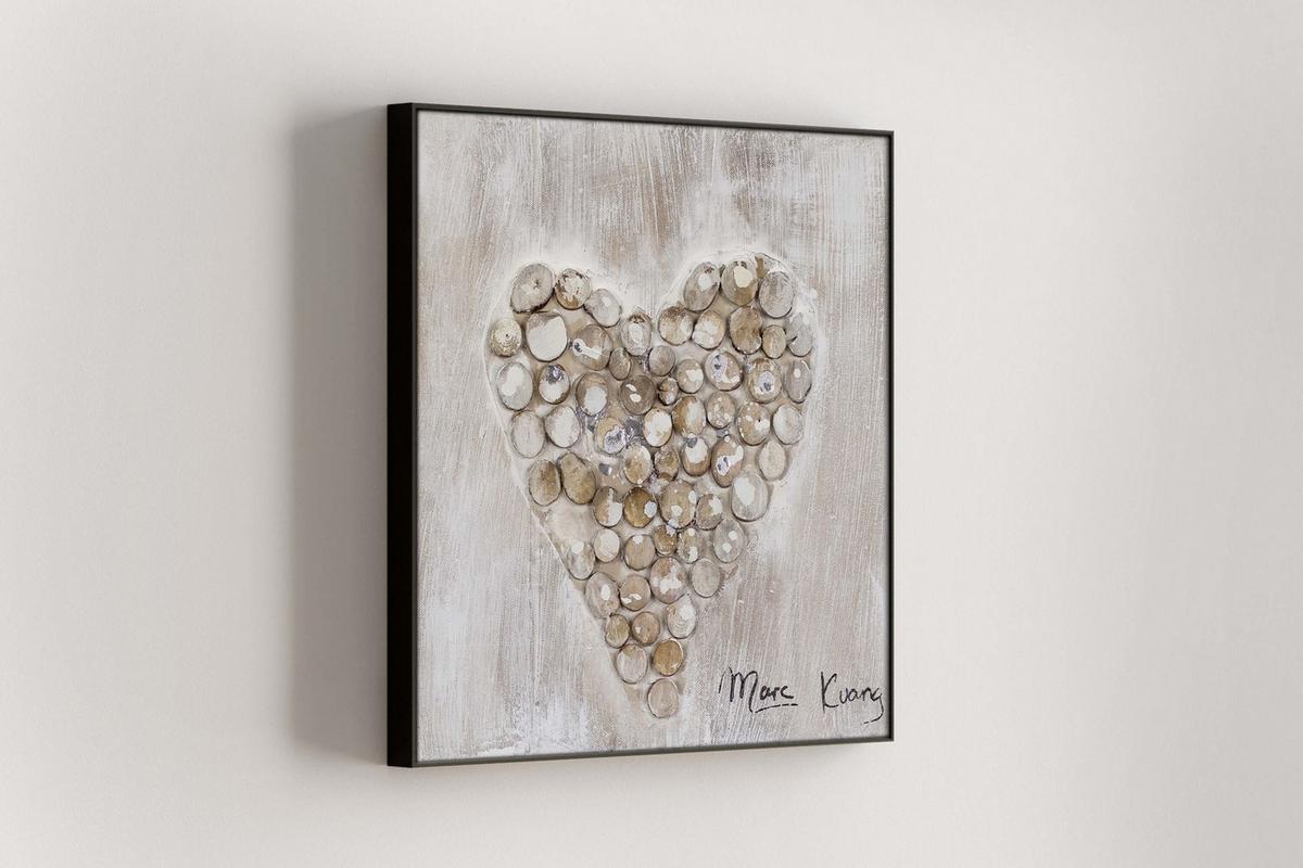 ÖLGEMÄLDE 30/30 cm - Braun, Holz/Textil (30/30cm) - KUNSTLOFT