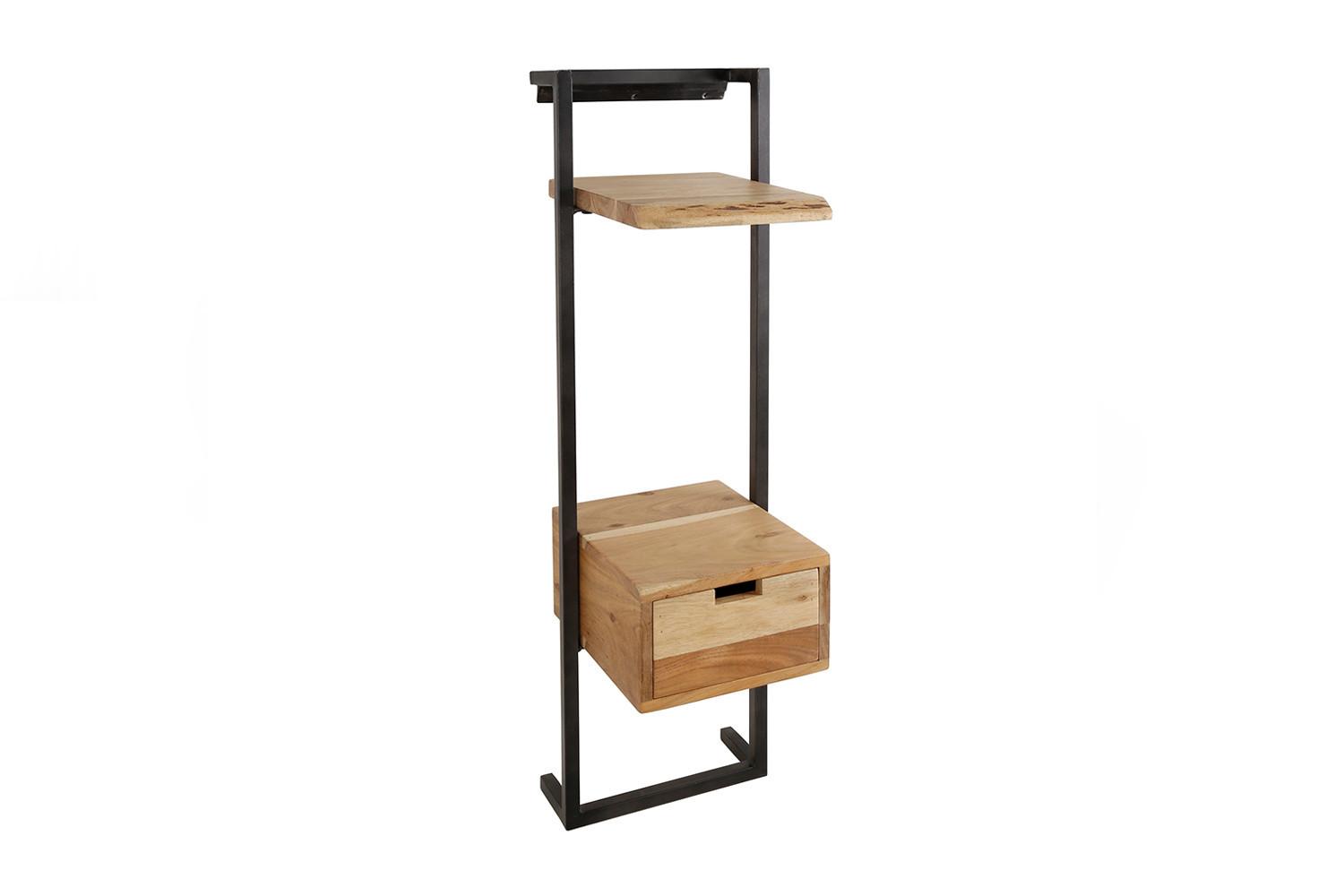 NACHTTISCH AIDY Holz Akazie - Zwetschgeholzfarben, Holz (30/100/30cm) - KAWOLA
