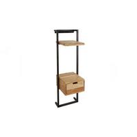 NACHTTISCH AIDY Holz Akazie - Zwetschgeholzfarben, Holz (30/100/30cm) - KAWOLA