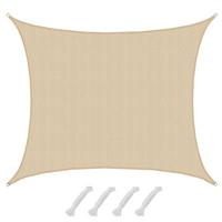 SONNENSEGEL Luftdurchlässig 600/500 cm Beige - Beige, Kunststoff (500/600cm) - Amanka