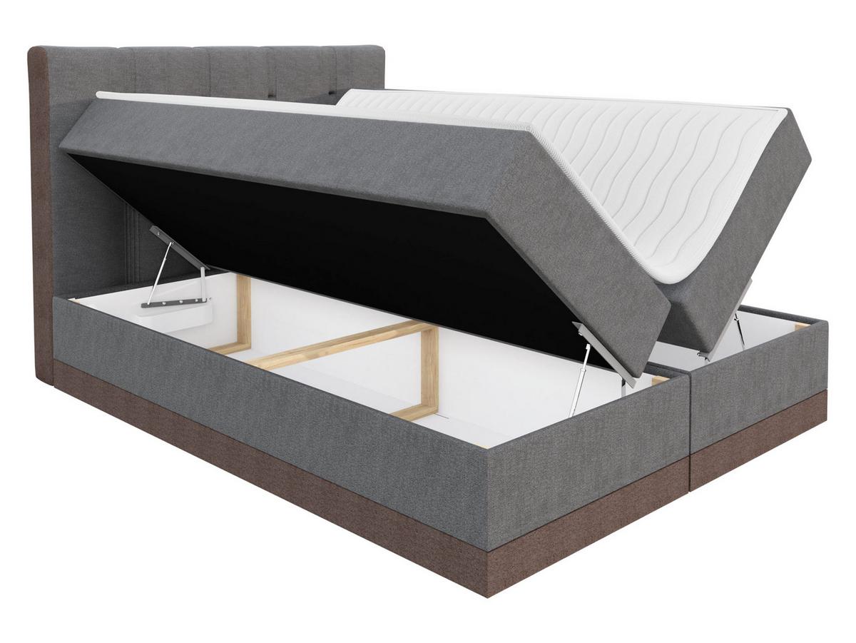 BOXBETT Royal - H3 - Hellbraun/Braun, Holz (180/200cm) - MIRJAN24