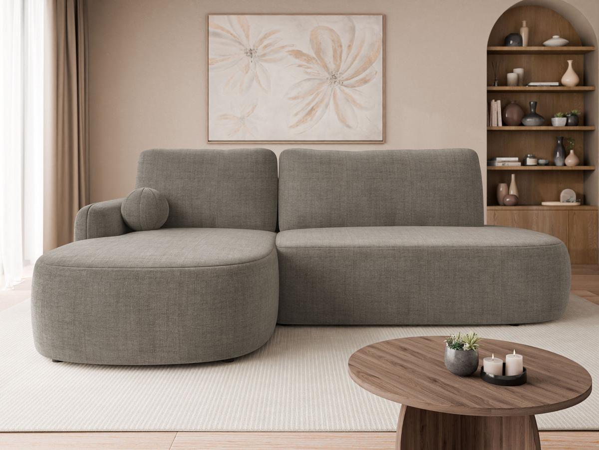 ECKSOFA Loridu O Premium, Seite: Links - Schwarz/Braun, Holz/Kunststoff (274/174cm) - MIRJAN24