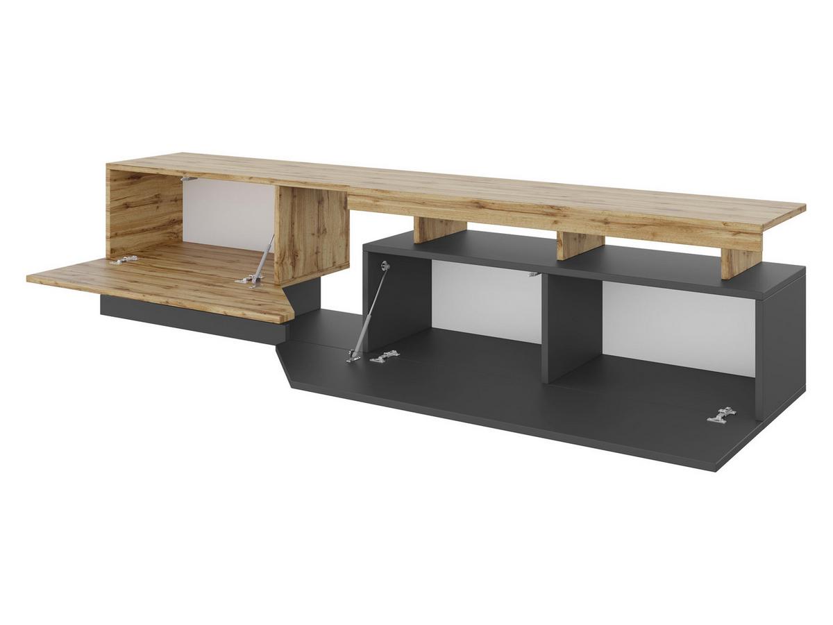 TV-LOWBOARD Ceelias 200 - Anthrazit, Holzwerkstoff (200/47/35cm) - MIRJAN24