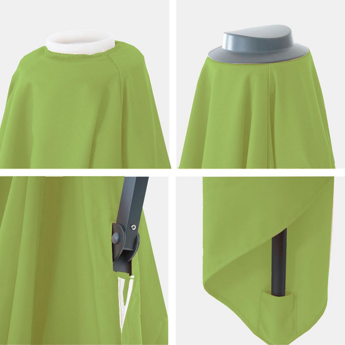 ERSATZ-BEZUG FÜR SCHIRM Hellgrün - Hellgrün, Textil (335/335cm) - MCW