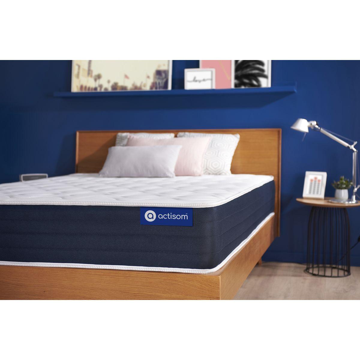 MATRATZE Actiflex sleep Taschenfederkern und Memory-Schaum 80 x 200 cm h2 - Weiß, Textil (80/200cm) - ACTISOM