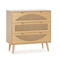KOMMODE 80/80/40 Luna eichefarben - Honigeiche, Holzwerkstoff (80/80/40cm)