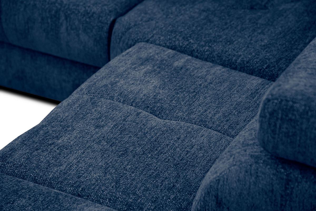 ECKSOFA CALVERA 5-Sitzer, dunkelblau - Dunkelblau, Holzwerkstoff/Textil (298/239cm) - Wozimo