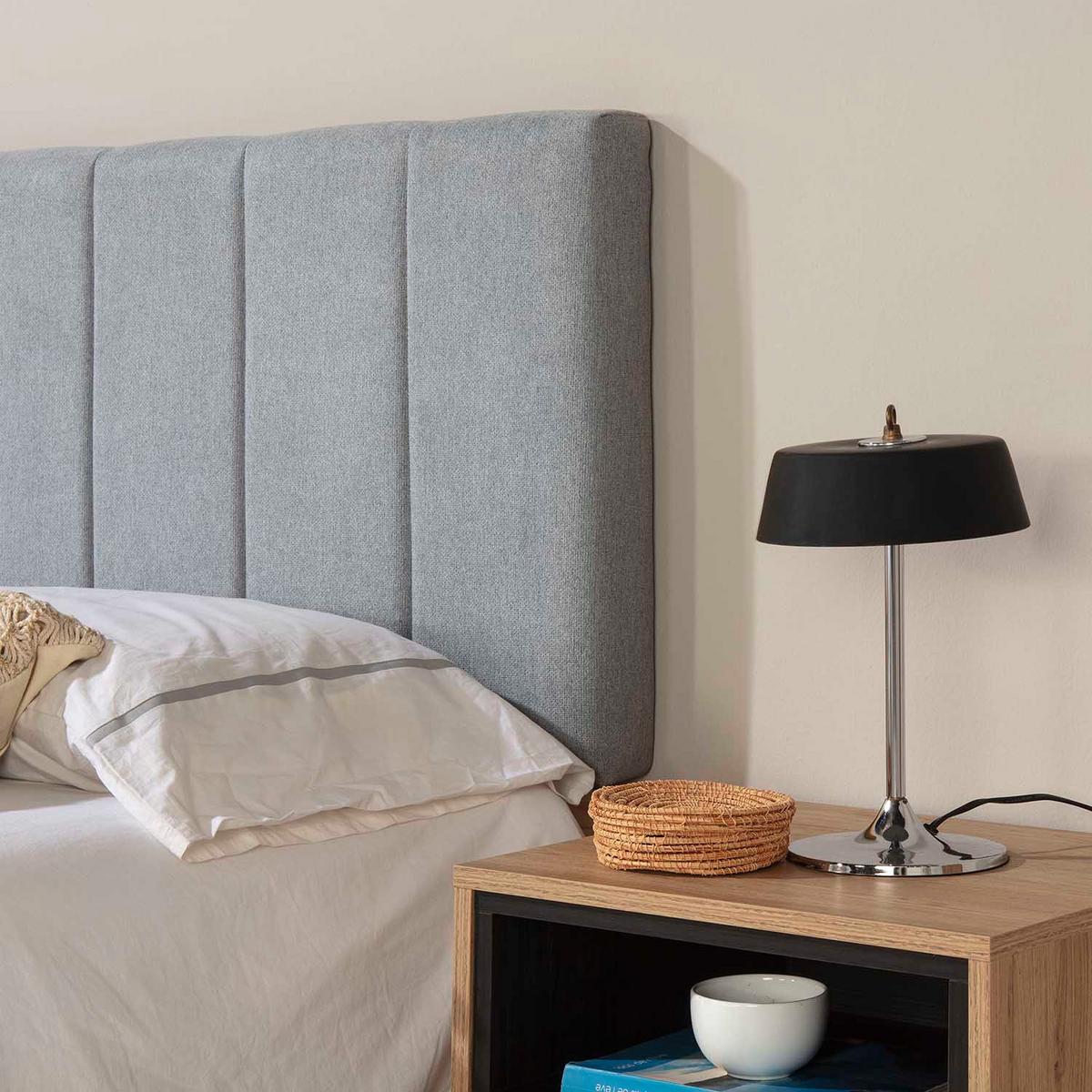 KOPFTEIL 140x60 cm Creta Grau - Grau, Textil (8/60/140cm) - VS Venta-stock