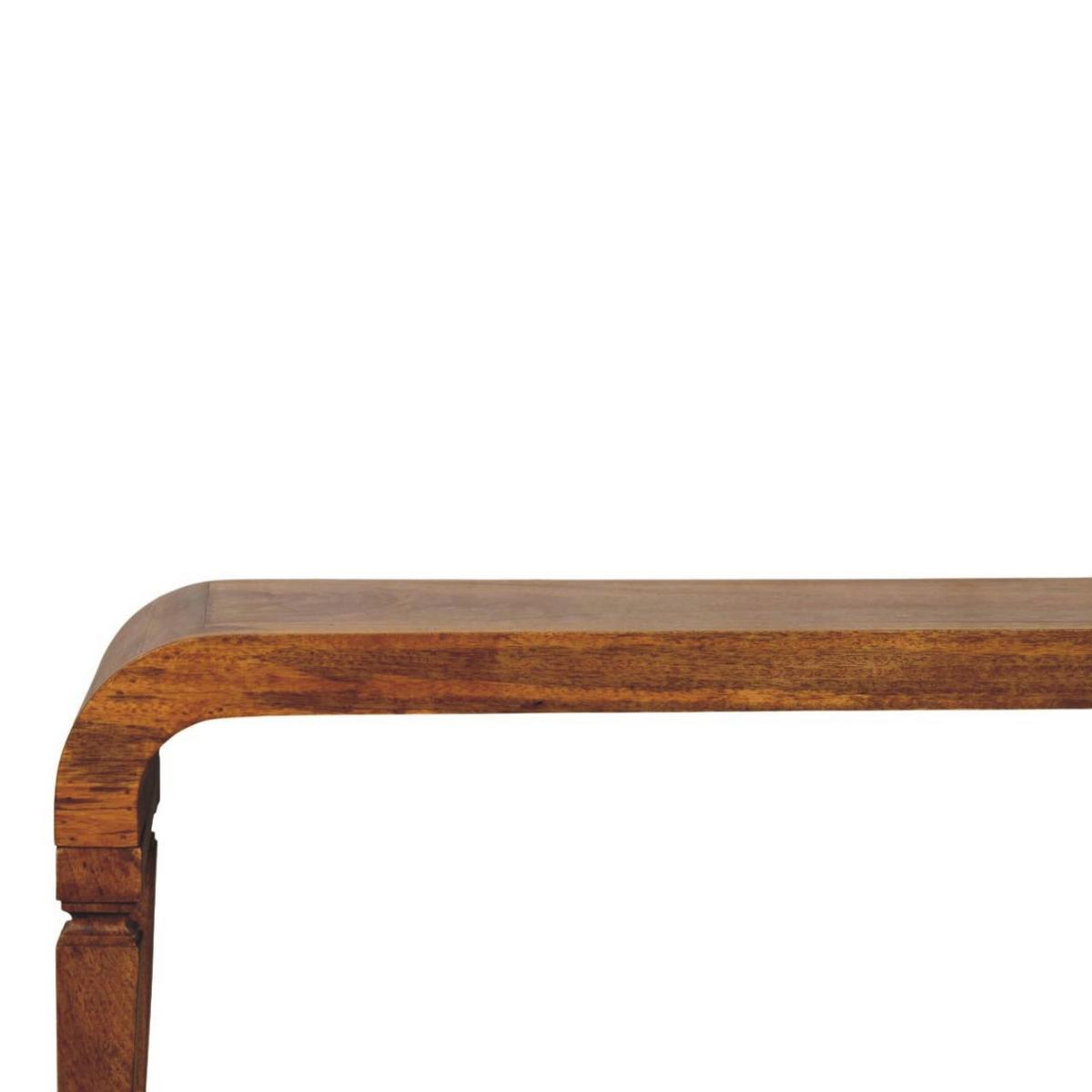 COUCHTISCH mit Amber-Eichen-Finish, abgerundete Beine, braun - Braun, Holz (35/120/43cm) - Artisan Furniture