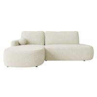 ECKSOFA Loridu O, Seite: Links - Schwarz/Naturfarben, Holz/Kunststoff (274/174cm) - MIRJAN24