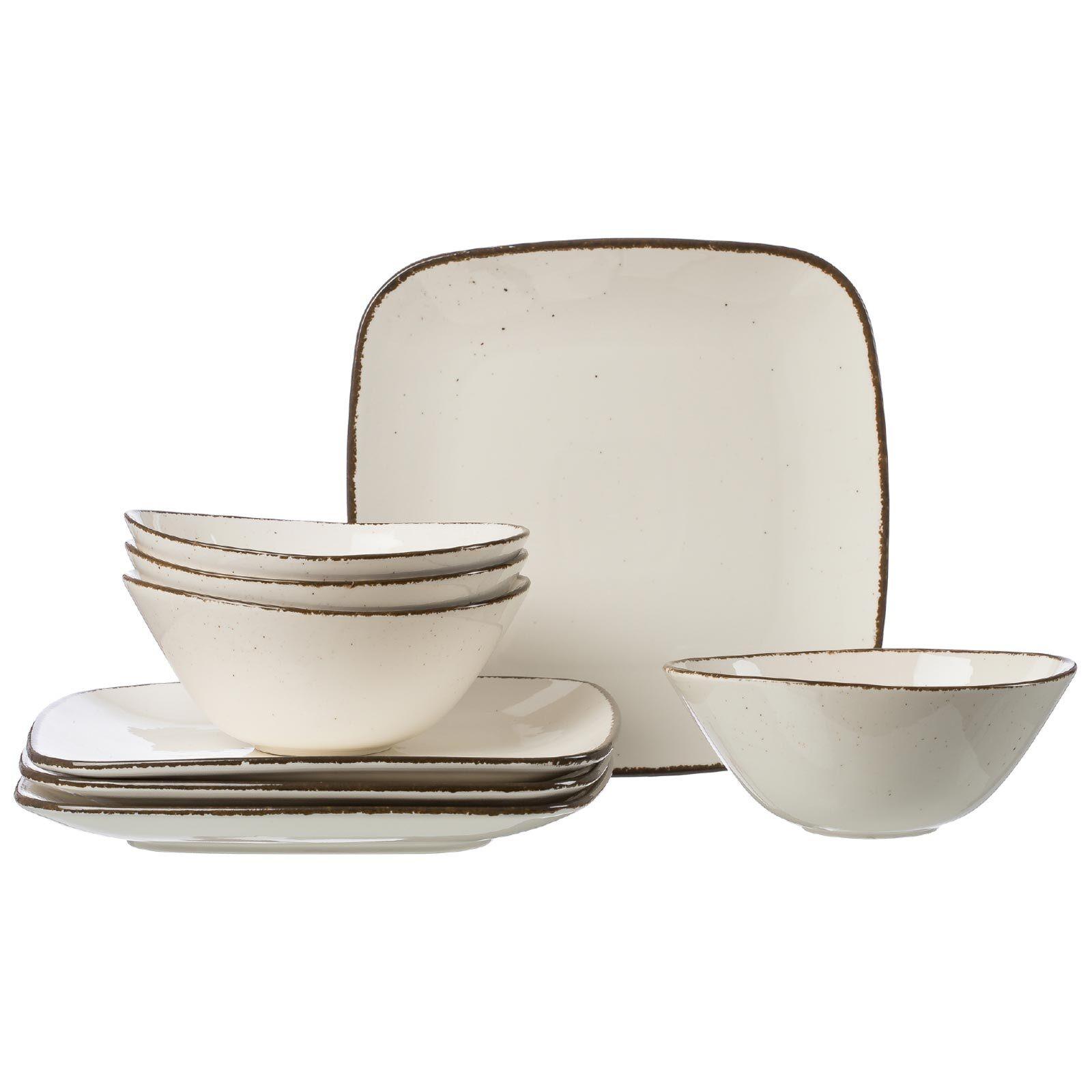 TAFELSERVICE Casa creme 8-tlg. - Creme, Keramik (29.5/34.5/33cm) - Ritzenhoff Breker