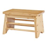 TRITTHOCKER Ryslinge - Naturfarben, Holz (33/20/21.5cm) - [en.casa]