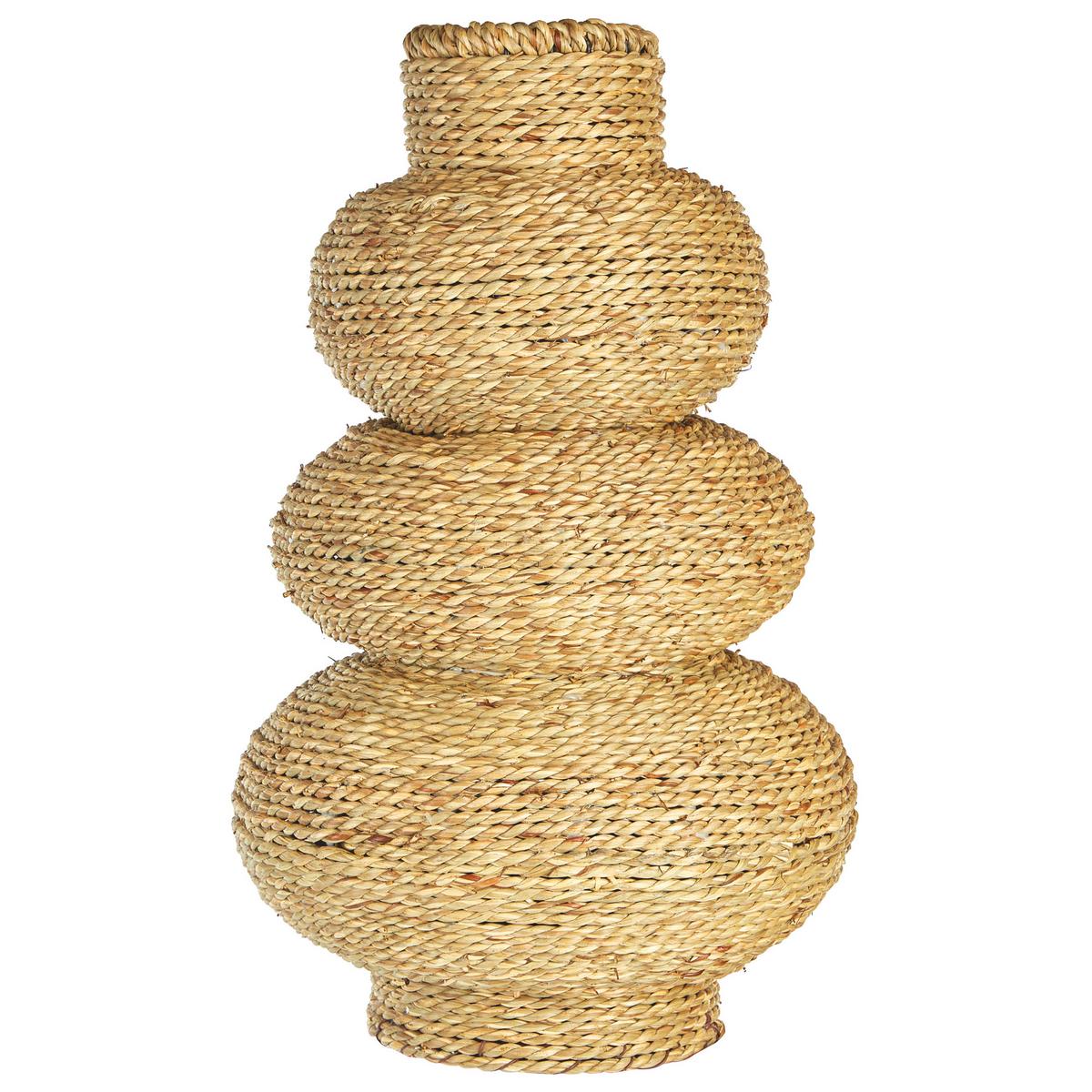 DEKOVASE Seegras natürlich Marang - Naturfarben, Naturmaterialien (41cm) - Beliani