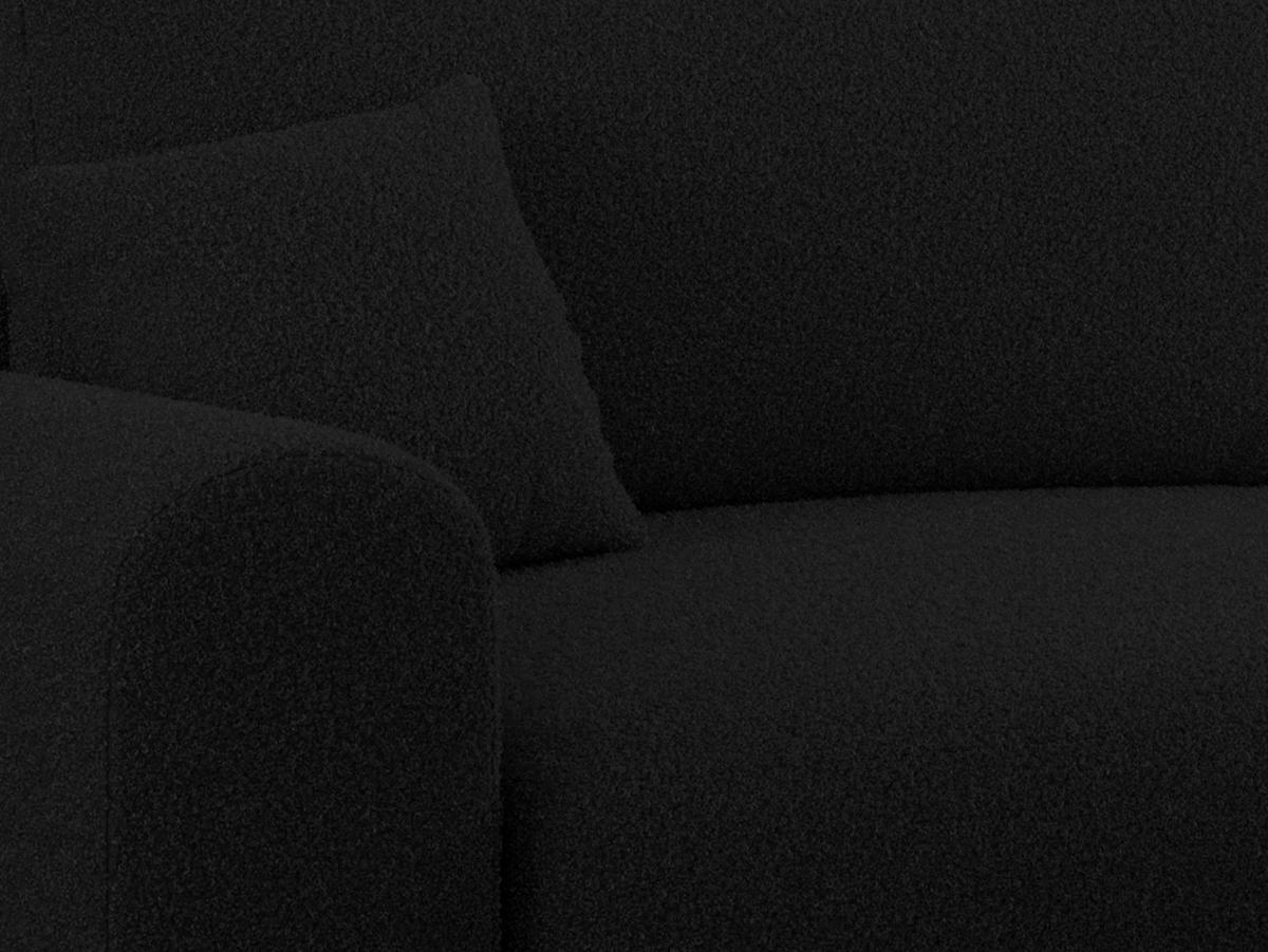 ECKSOFA NELSON Schwarz Boucle - Schwarz, Kunststoff/Textil (274/152cm) - MKS