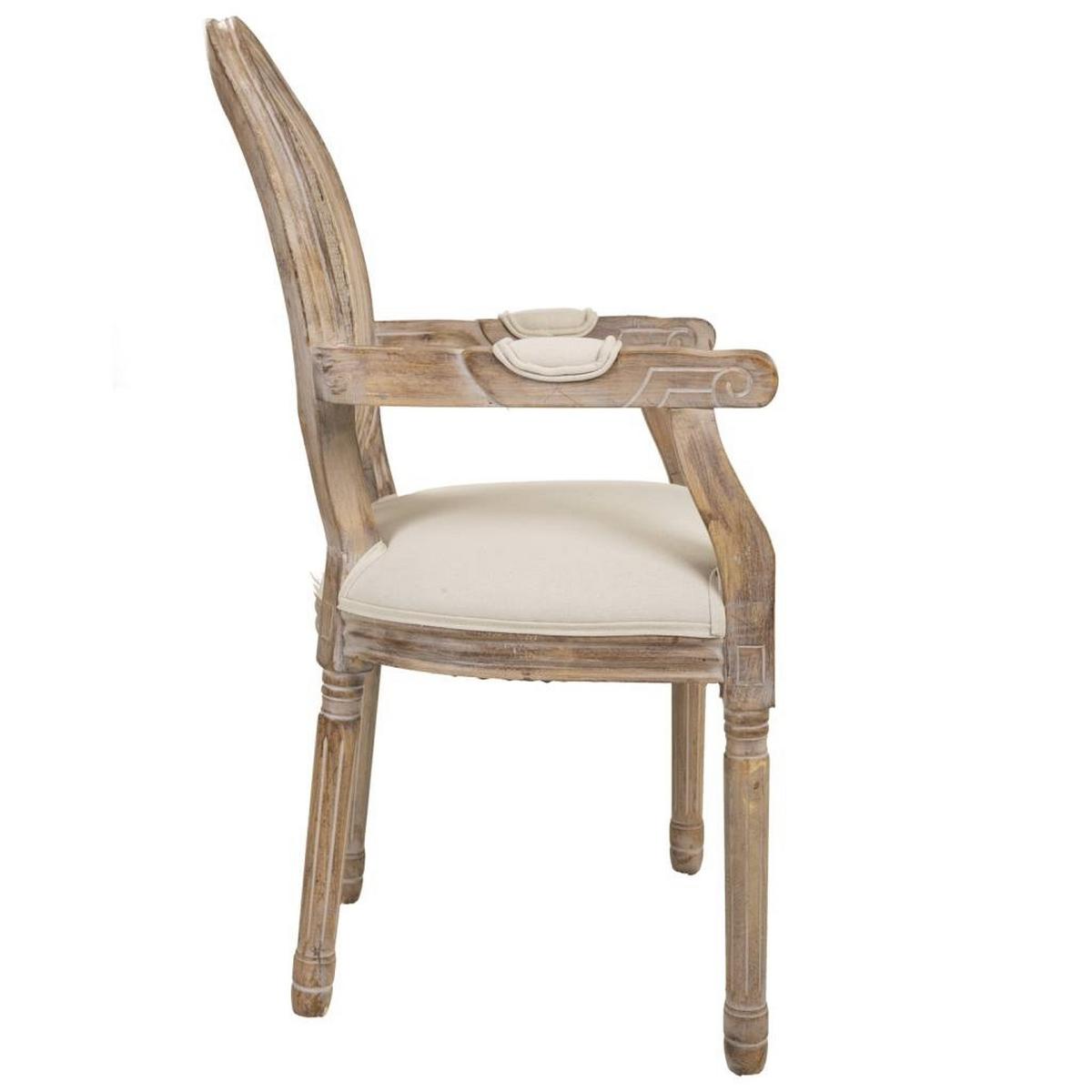 STUHL aus Holz, beige, 55x46x96cm - Grau, Holz (55/96/46cm) - Wanderlust