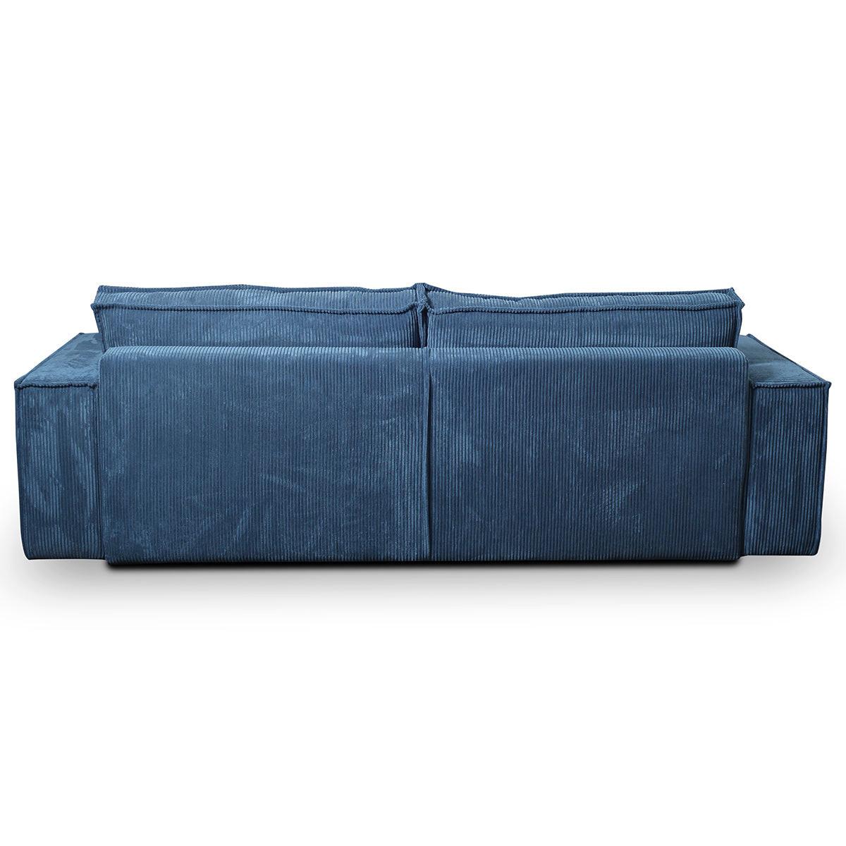 SOFA Isaac 4 Sitzplätze Blau - Blau, Holzwerkstoff (255/85/105cm) - Petits-meubles