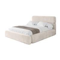 POLSTERBETT mit Bettkasten und Lattenrost, Boxbett ohne Matratze - ENORA 180x200 Beige - Beige, Holzwerkstoff/Textil (180/200cm) - ALTDECOR