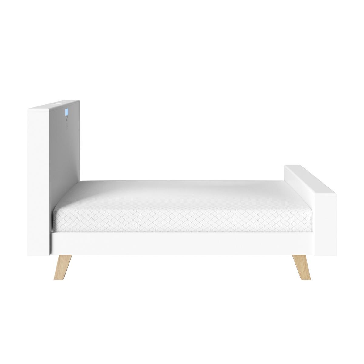 SMARTBETT All in one 70 x 140 cm - Weiß, Holz/Holzwerkstoff (70/140cm) - Roba