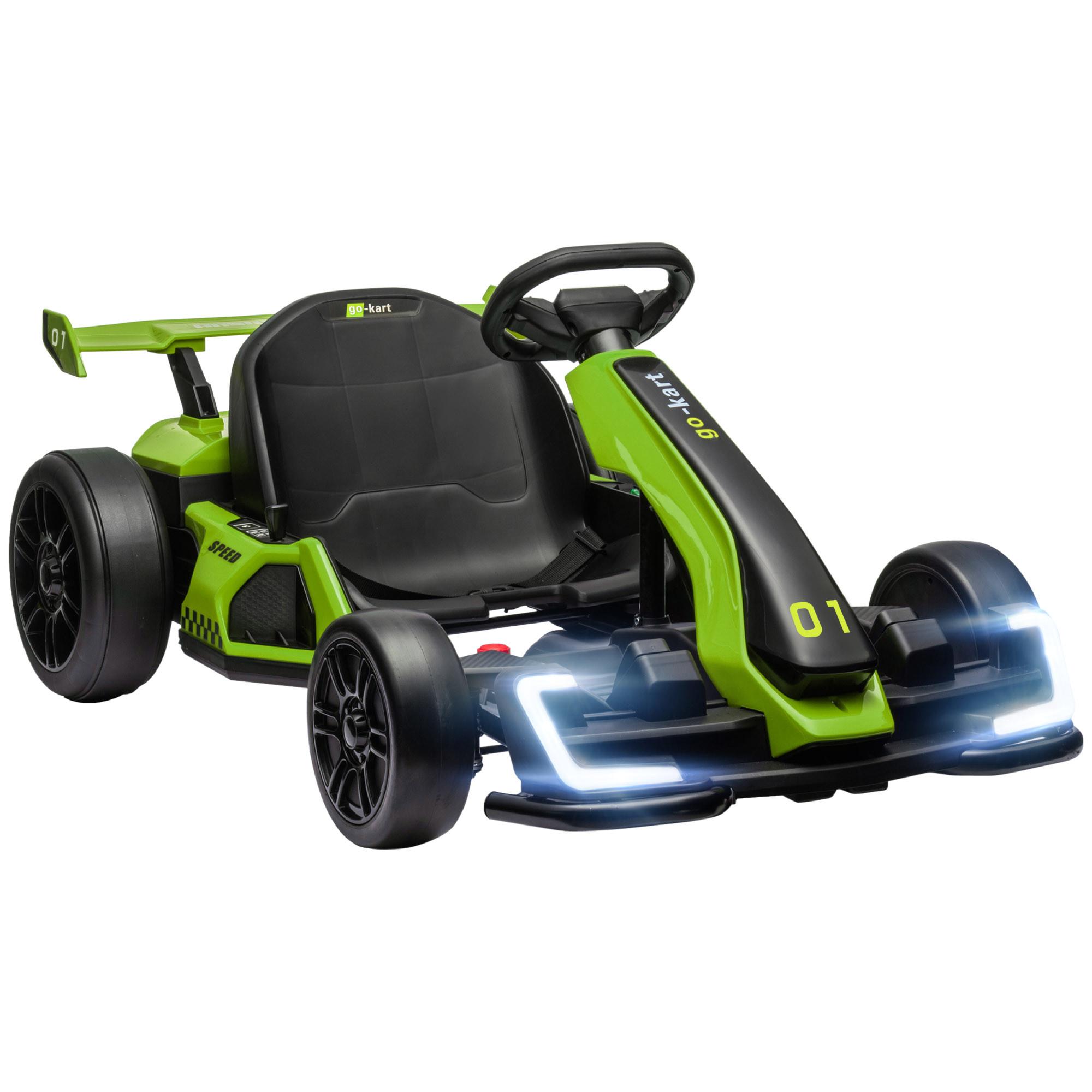 KINDER-DRIFT-KART Kunststoff Metall Grün - Grün, Kunststoff (120/76/53.5cm) - HOMCOM