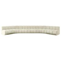 WOHNLANDSCHAFT modulares Sofa Montra-U2 - 581x174x70 cm Beige - Beige, Holzwerkstoff/Textil (581/70/174cm) - ALTDECOR
