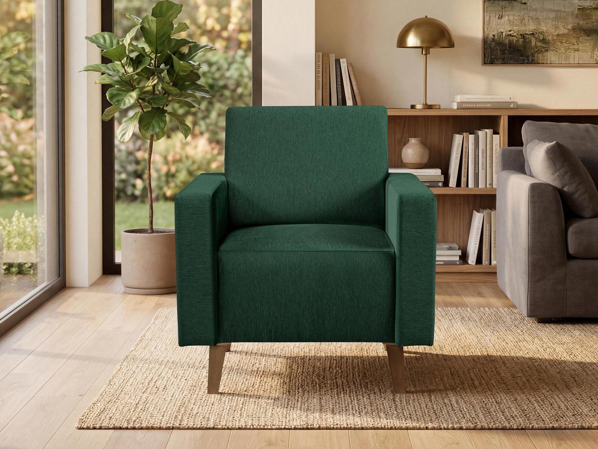 SESSEL Oviedo - Grün, Holz/Kunststoff (75/80/75cm) - MIRJAN24