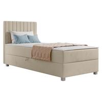 BOXBETT Viki - H3 - Beige/Silberfarben, Holzwerkstoff/Kunststoff (90/200cm) - MIRJAN24