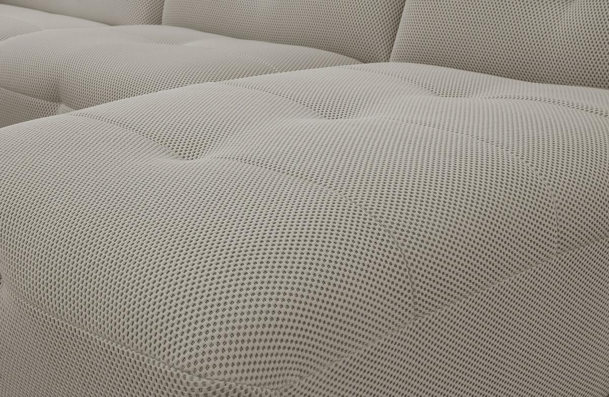 ECKSOFA TRENTO 4-Sitzer, beige - Beige/Schwarz, Holzwerkstoff/Kunststoff (262/165cm) - Wozimo