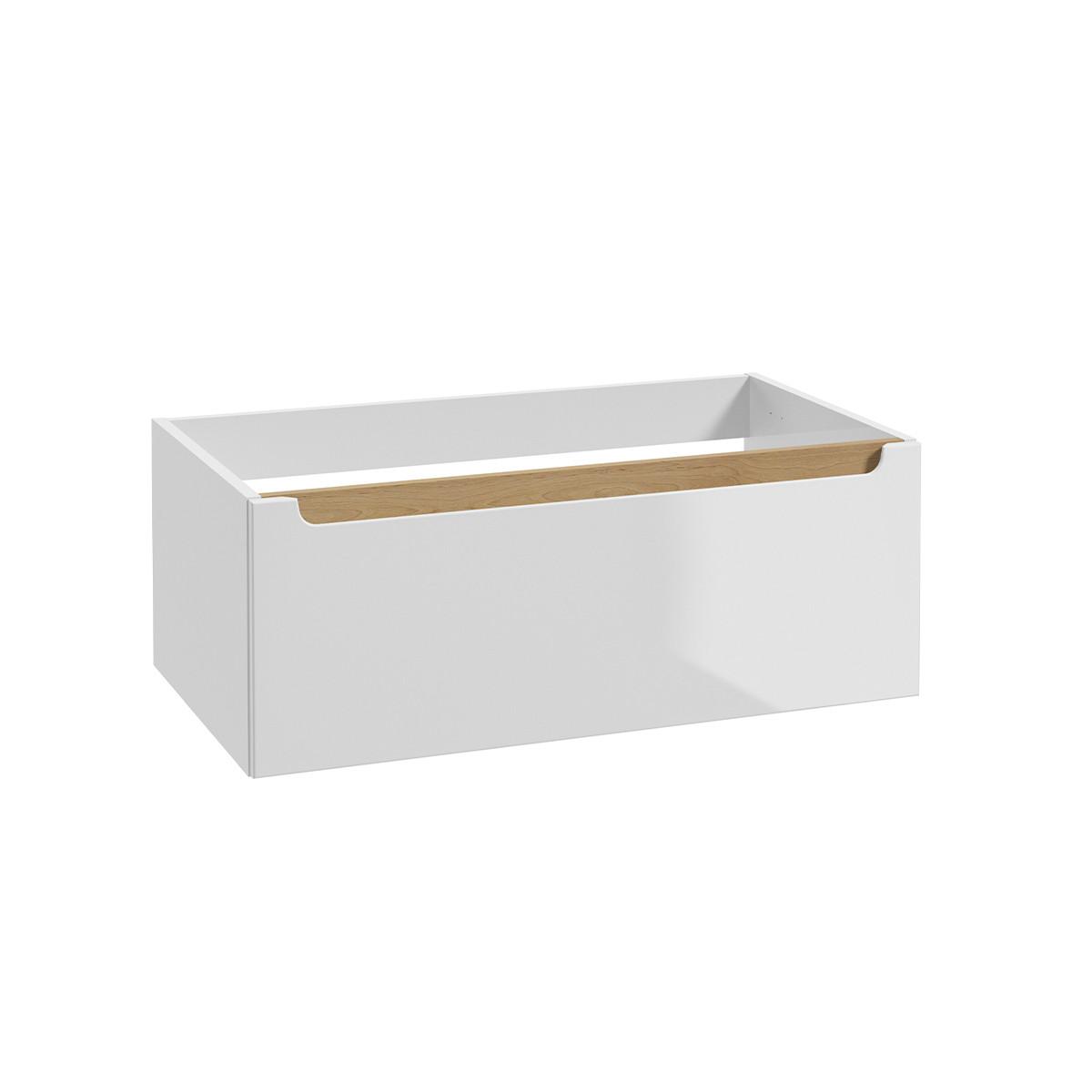 WASCHTISCHUNTERSCHRANK 80cm Livia Weiß - Weiß, Holzwerkstoff (80/30/45cm) - Petits-meubles