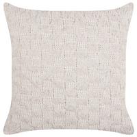 DEKOKISSEN Beige 45/45 cm Basalim - Pink/Beige, Textil (45/45cm) - Beliani