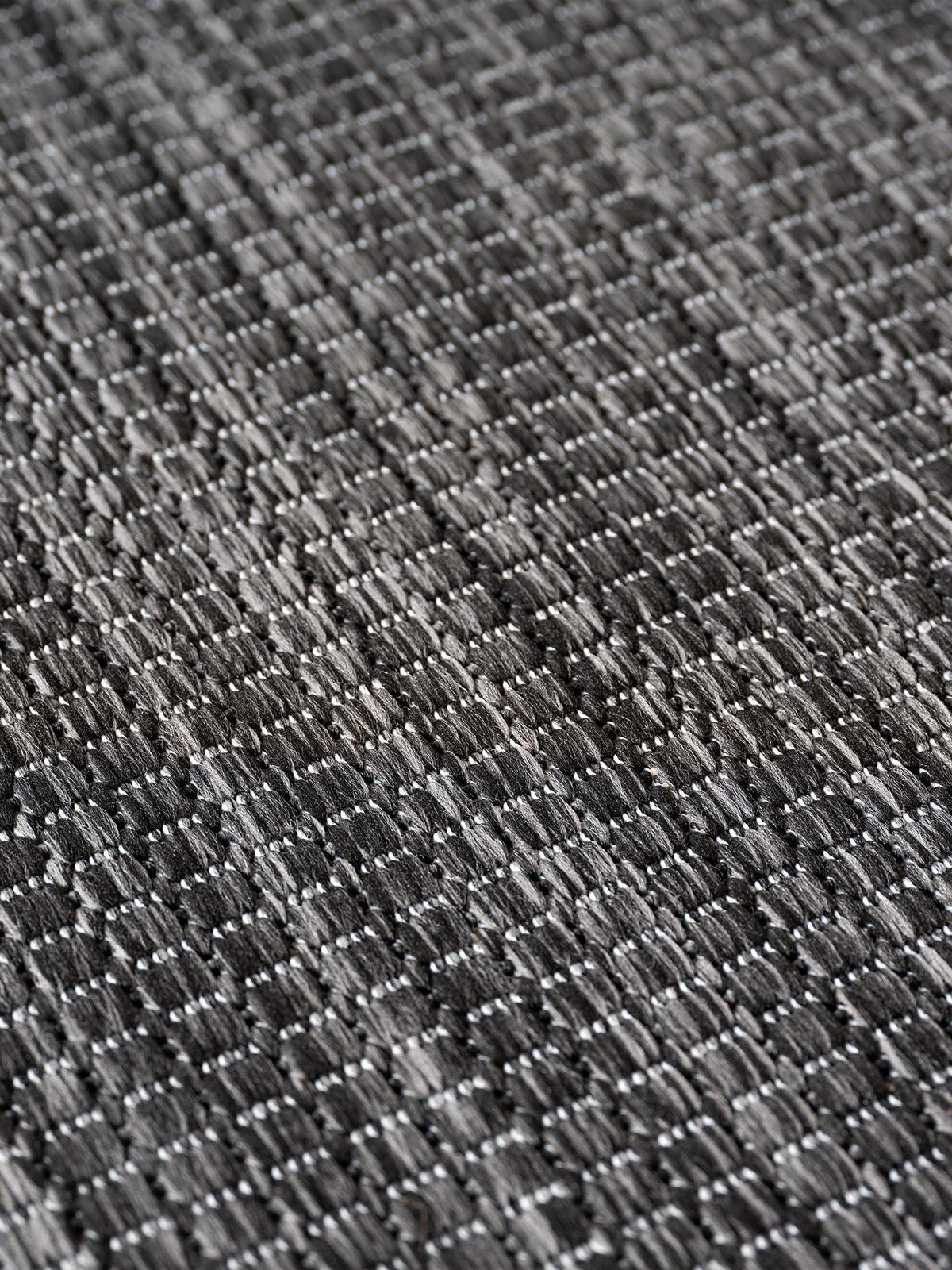 LÄUFER Outdoor, Fußbodenheizung-geeignet, VIGOLENO in Anthrazit, 80 x 150 cm - Anthrazit, Textil (80/150cm) - KADIMA DESIGN