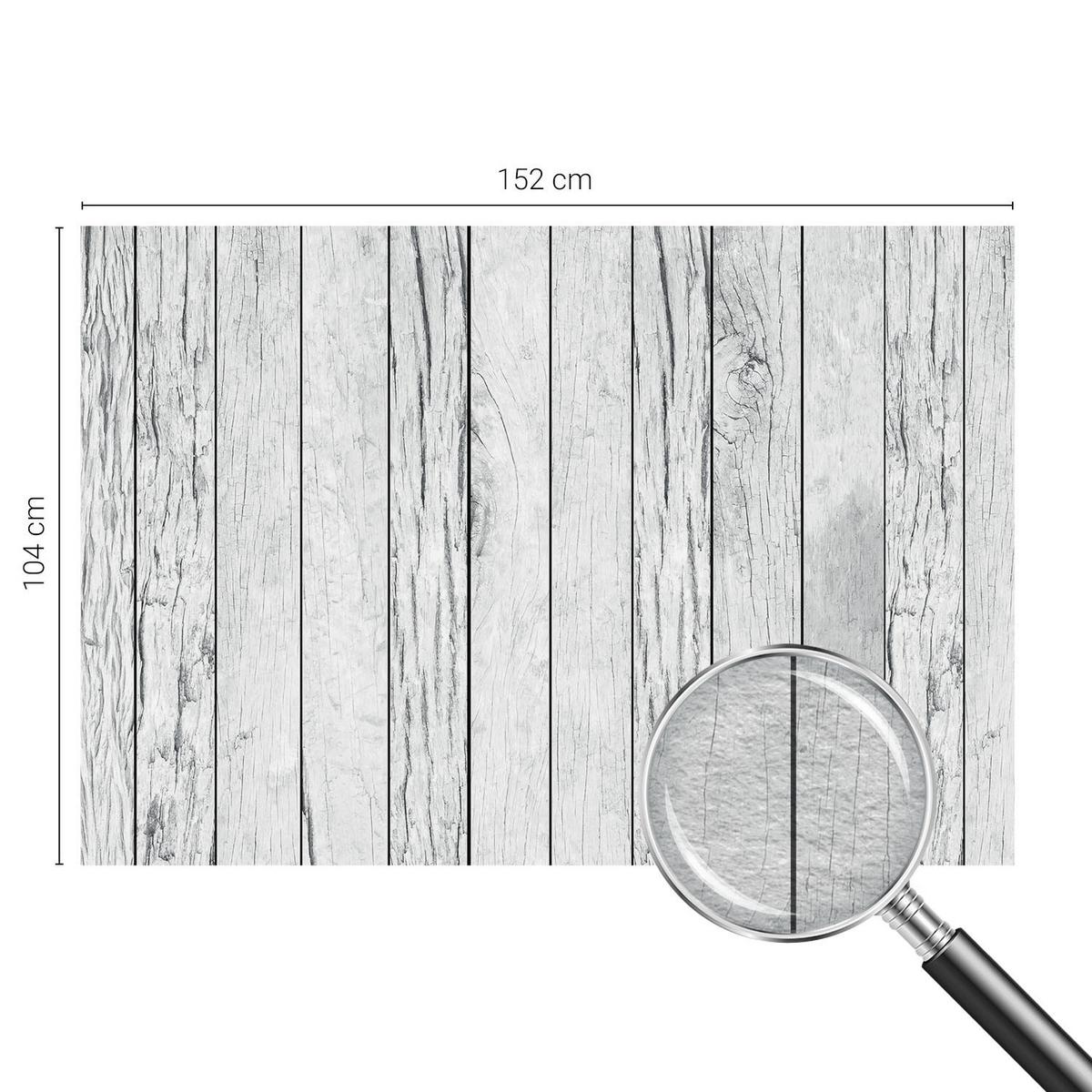 FOTOTAPETE 152x104 cm - Vintage-Flair - Weiß, Textil (152/104cm) - Wallfluent