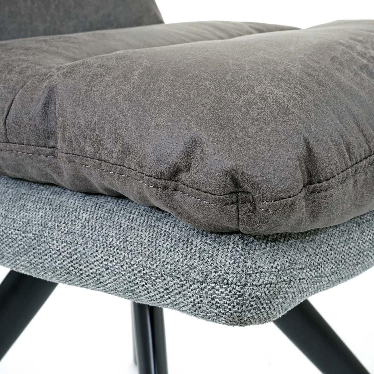 ESSZIMMERSTUHL Grau - Hellgrau/Grau, Textil (49/93/68cm) - MCW