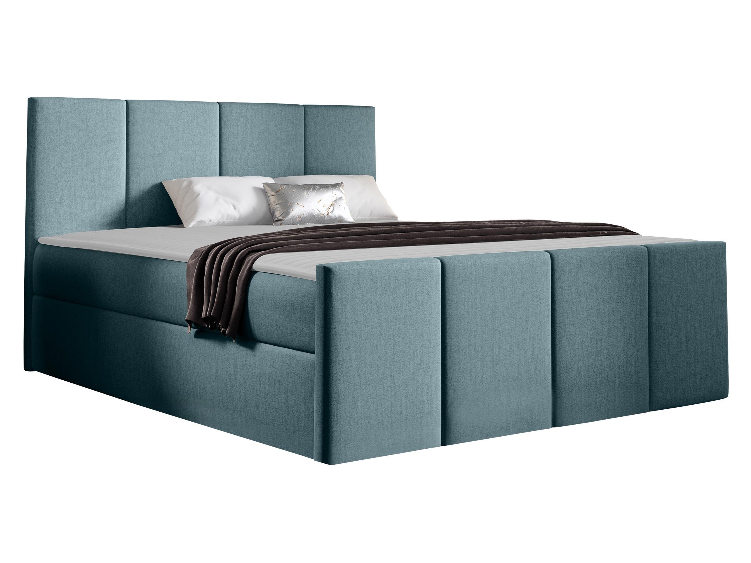 BOXBETT Lars - H3 - Blaugrau, Holz (120/200cm) - MIRJAN24