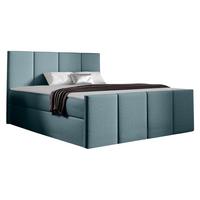 BOXBETT Lars - H3 - Blaugrau, Holz (160/200cm) - MIRJAN24