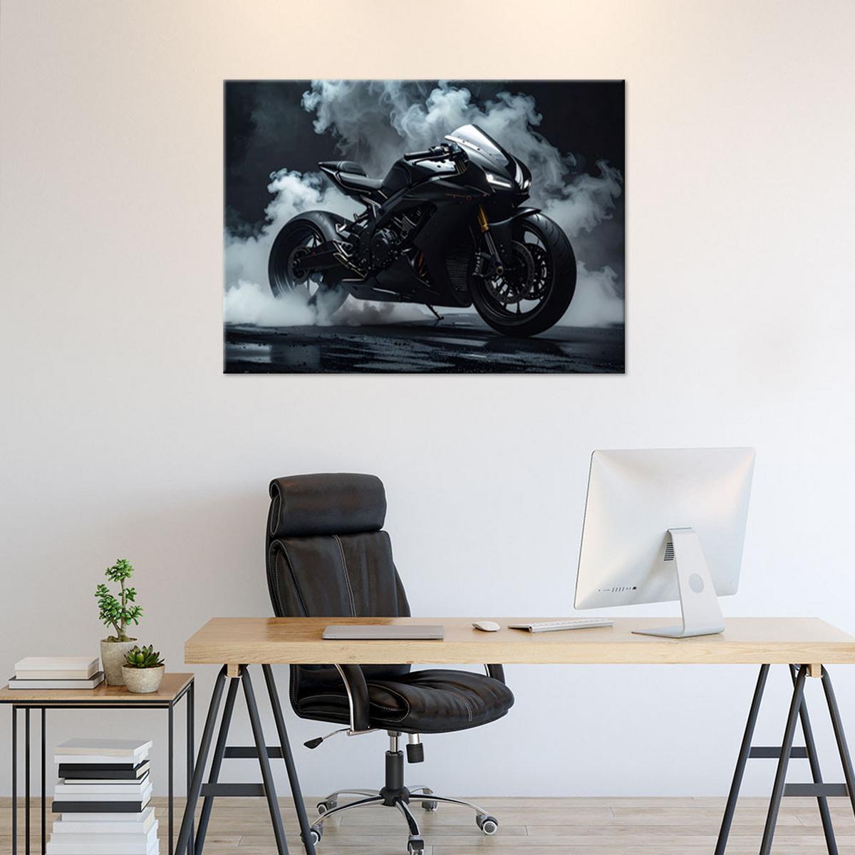 LEINWANDBILD Kraftfahrzeuge 100x70cm - Schwarz, Textil (100/70cm) - Feeby