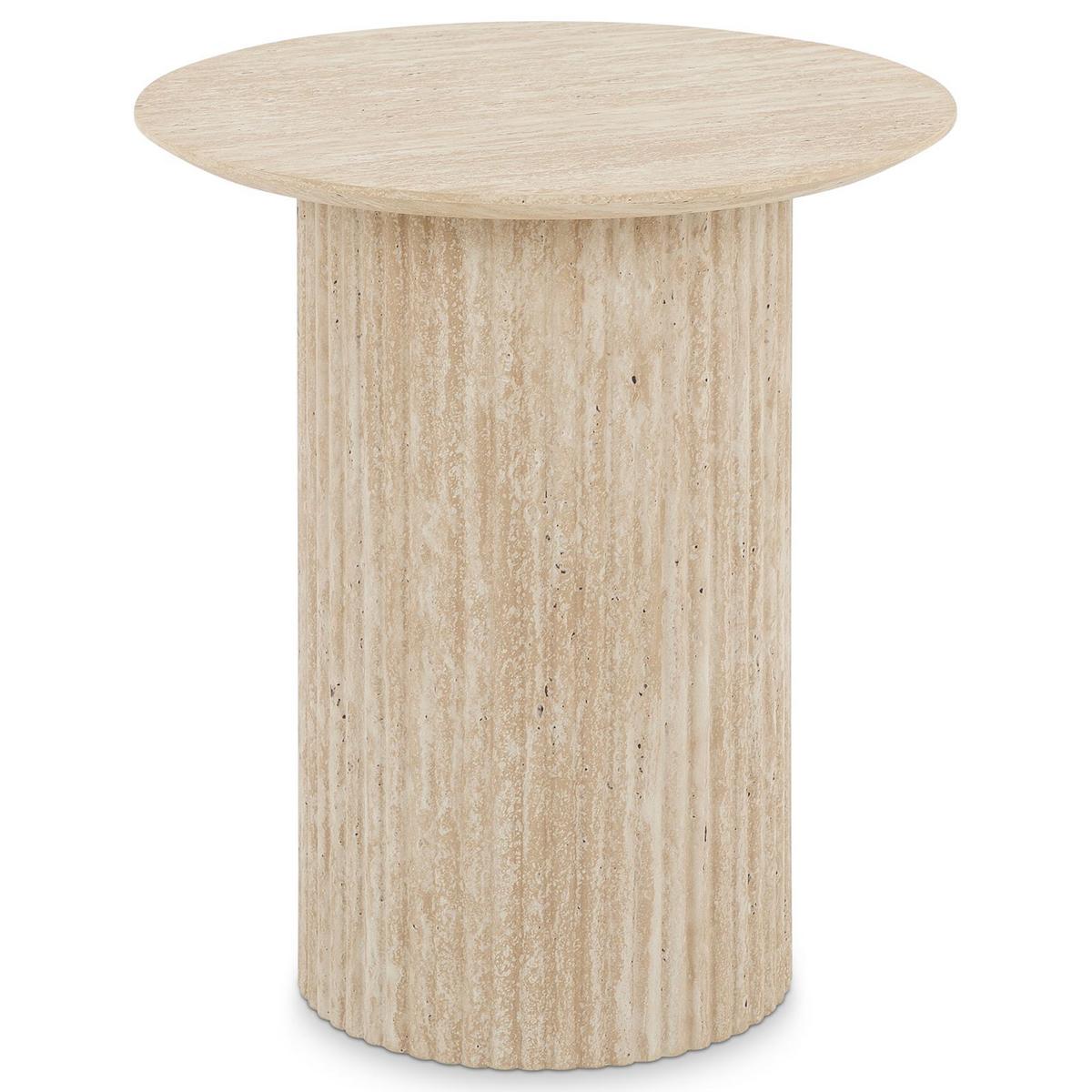 BEISTELLTISCH TEBUR beige - Beige, Holzwerkstoff (45/45/50cm) - IDIMEX