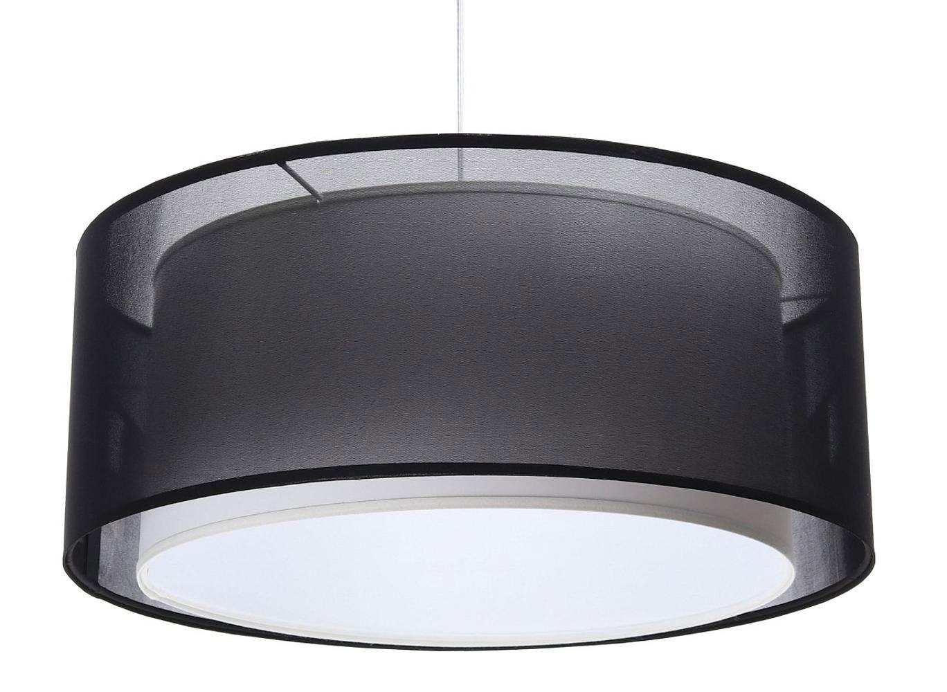 HÄNGELEUCHTE Schwarz 60/22 cm - Schwarz/Weiß, Kunststoff (60/1.5/22cm) - ONZENO